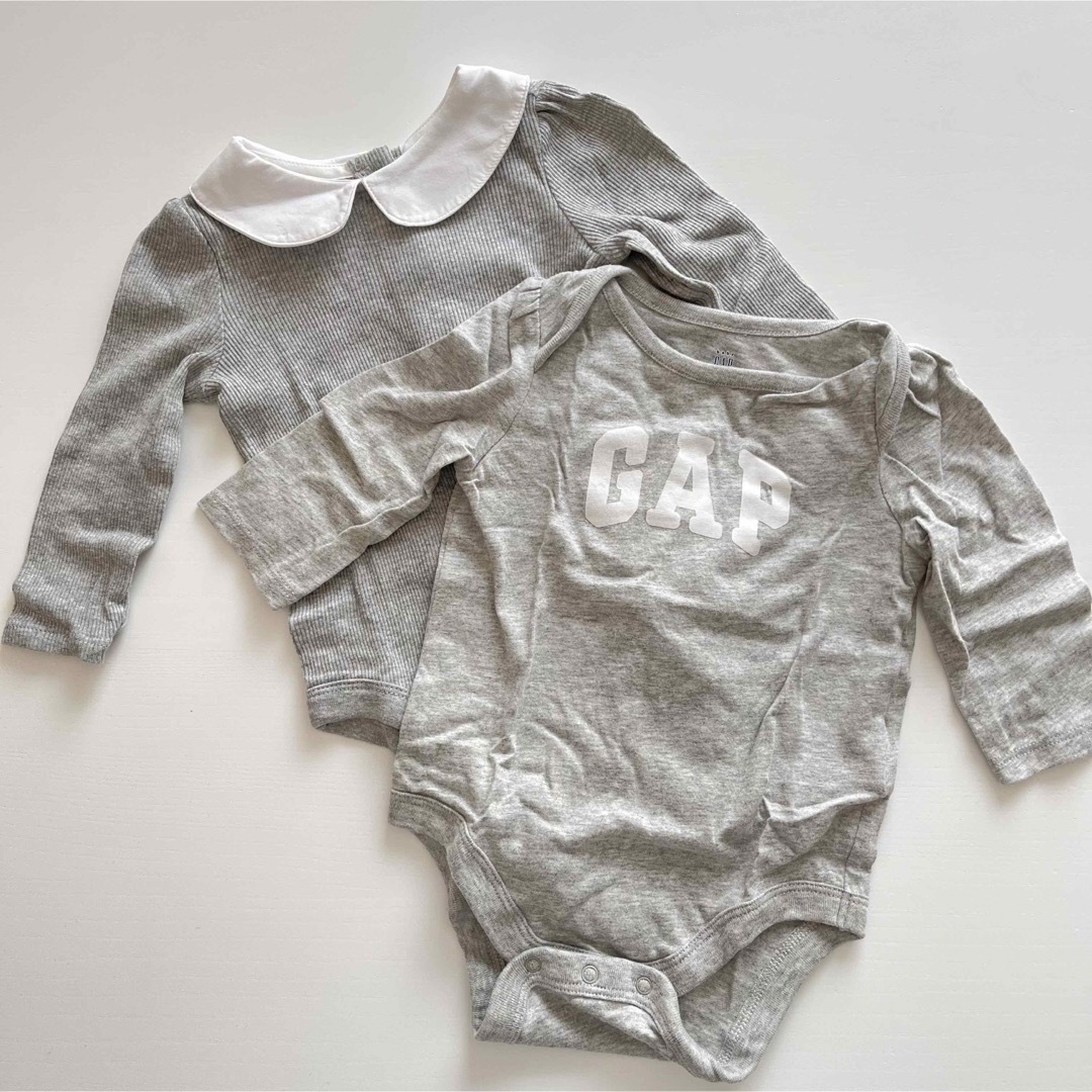 babyGAP(ベビーギャップ)のbaby GAPロンパース2点セット キッズ/ベビー/マタニティのベビー服(~85cm)(ロンパース)の商品写真