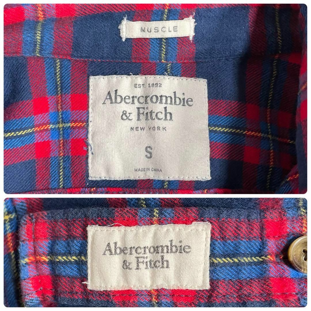 Abercrombie&Fitch(アバクロンビーアンドフィッチ)のAbercrombie&Ficth 厚手ネルシャツ タータンチェック 冬シャツ メンズのトップス(シャツ)の商品写真