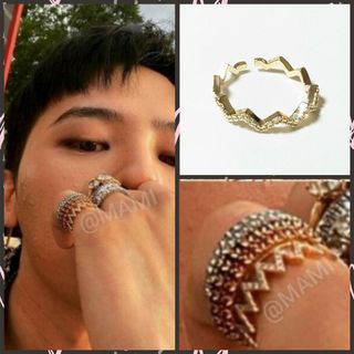 ピースマイナスワン(PEACEMINUSONE)の💍ギザギザリング/ゴールド💍山型 リング G-DRAGON 指輪(リング(指輪))