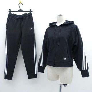 アディダス(adidas)のadidas / アディダス ◆セットアップ/ジャージ/ブラック/サイズ上S/下XS GL0339 GU9700 【レディース/ガールズ/LADY/女性/婦人】 【古着】 レディースファッション【中古】 [0220478661](その他)