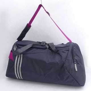 adidas - adidas / アディダス ◆2WAYスポーツバッグ/ショルダーバッグ/ナイロン/ライン/グレー V00450 【バッグ/バック/BAG/鞄/カバン】 メンズファッション【中古】 [0220482025]