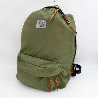 FREDRIK PACKERS / フレドリックパッカーズ ◆リュック/バックパック/ナイロン/ロゴ/カーキ 【バッグ/バック/BAG/鞄/カバン】 メンズファッション【中古】 [0220482249]