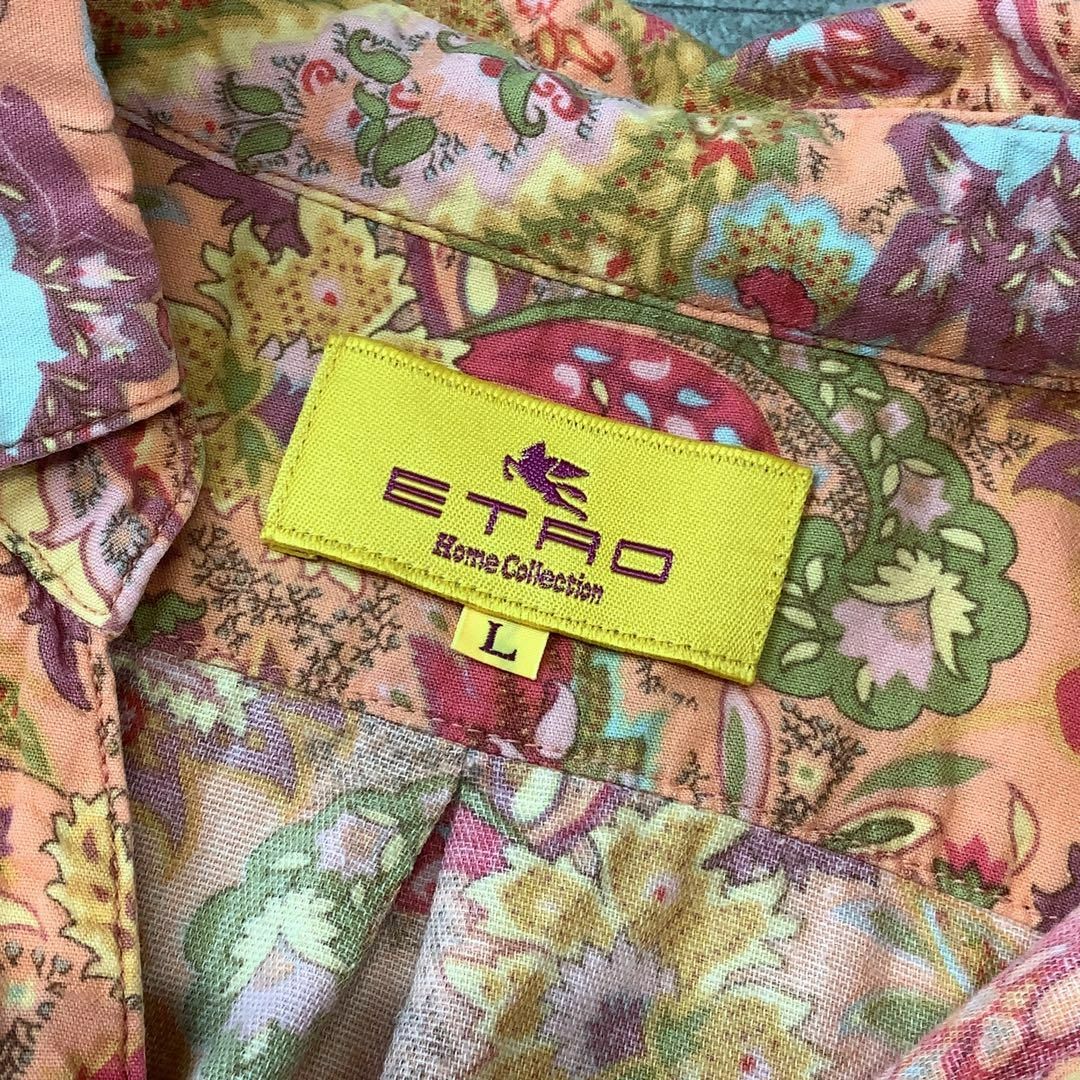 ETRO(エトロ)のETRO エトロ ペイズリー柄 総柄 オープンカラーシャツ プリズンシャツ レディースのトップス(シャツ/ブラウス(長袖/七分))の商品写真