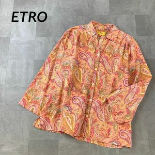 エトロ(ETRO)のETRO エトロ ペイズリー柄 総柄 オープンカラーシャツ プリズンシャツ(シャツ/ブラウス(長袖/七分))