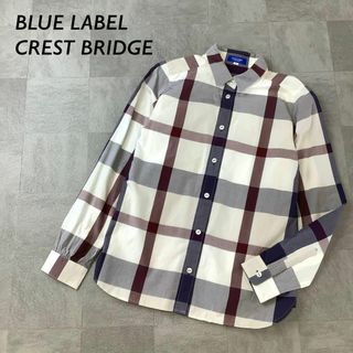 ブルーレーベルクレストブリッジ(BLUE LABEL CRESTBRIDGE)の極美品 BLUE LABEL CREST BRIDGE チェック柄 長袖シャツ(シャツ/ブラウス(長袖/七分))