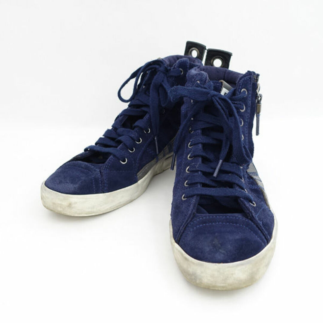 AGATHA(アガタ)のDIESEL / ディーゼル ◆D-Velows Mid Lace/スニーカー/ネイビー/25.5cm Y01759 【メンズ/MEN/男性/ボーイズ/紳士】【靴/クツ/シューズ/SHOES】 メンズファッション【中古】 [0220482882] メンズの靴/シューズ(スニーカー)の商品写真