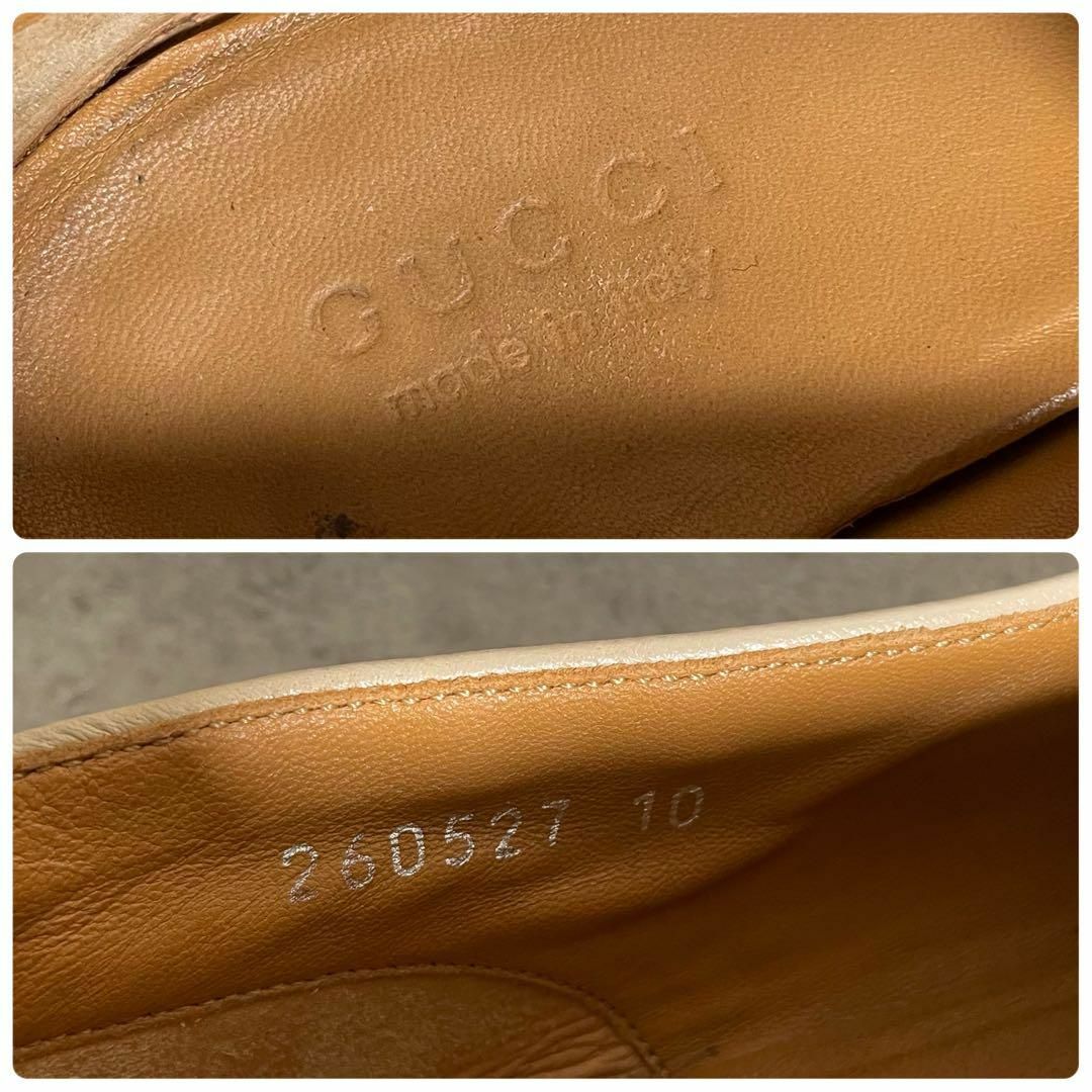 Gucci(グッチ)のイタリー製 GUCCI グッチ スエード ビットスリッポン 10 メンズの靴/シューズ(スリッポン/モカシン)の商品写真