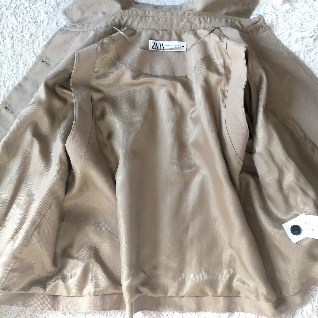 ZARA - 【ZARA】ケープトレンチコート ポンチョ ショート丈 XS ZARA - 【ZARA】ケープトレンチコート ポンチョ ショート丈 XS