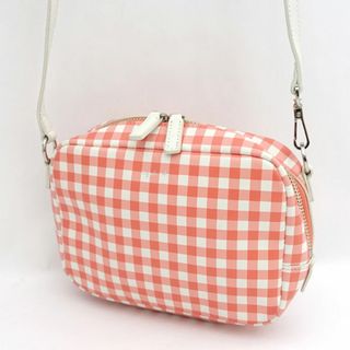 agnes b / アニエスベー ■ショルダー バッグ レッド ホワイト ギンガムチェック ミニショルダー 【バッグ/バック/BAG/鞄/カバン】 ブランド【中古】 [0990012901](ショルダーバッグ)