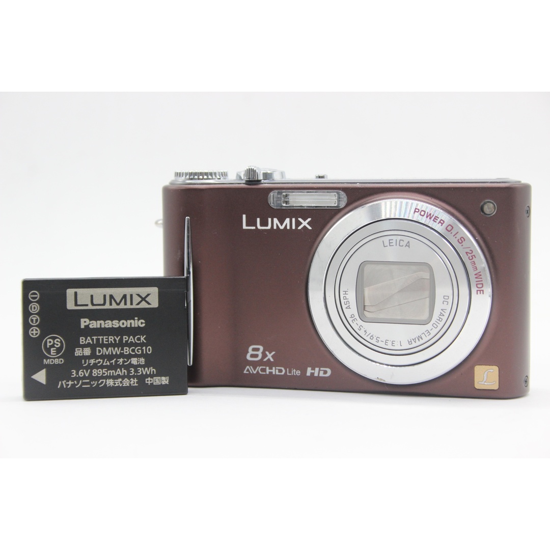 【返品保証】 パナソニック Panasonic LUMIX DMC-ZX3 ブラウン 8x バッテリー付き コンパクトデジタルカメラ  s7493 スマホ/家電/カメラのカメラ(コンパクトデジタルカメラ)の商品写真