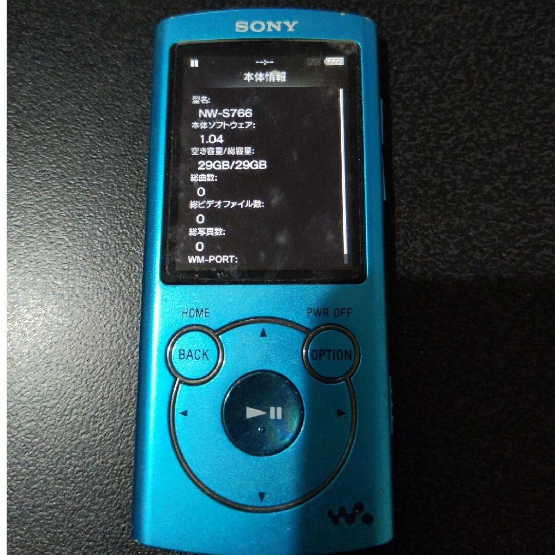 SONY(ソニー)のSONY　WALKMAN　NW-S766 箱なし　説明書なし スマホ/家電/カメラのオーディオ機器(ポータブルプレーヤー)の商品写真