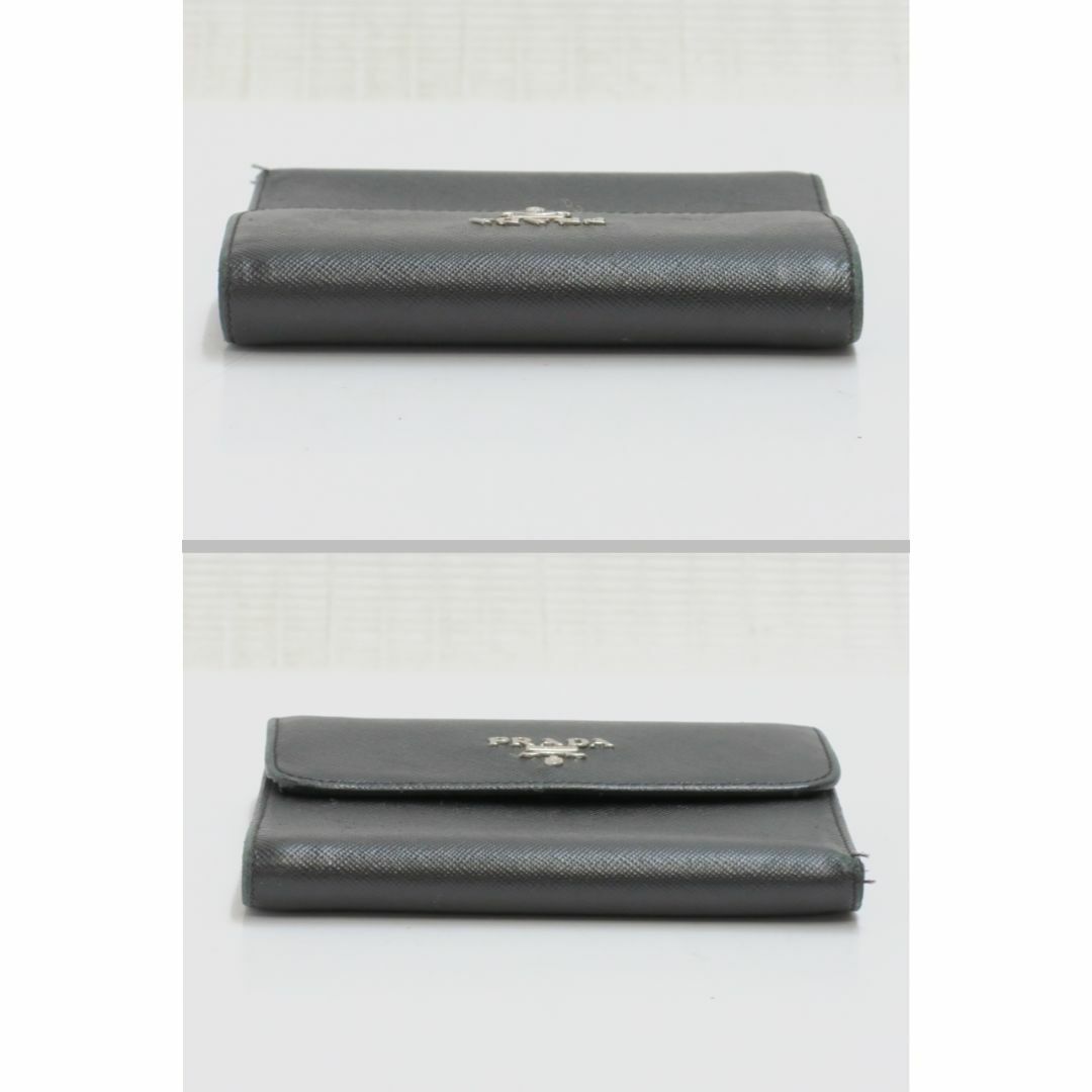 PRADA(プラダ)のプラダ　サフィアーノ　三つ折り財布　黒　ブラック系　PRADA　18679802 レディースのファッション小物(財布)の商品写真