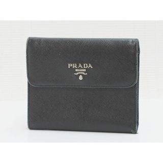 プラダ(PRADA)のプラダ　サフィアーノ　三つ折り財布　黒　ブラック系　PRADA　18679802(財布)