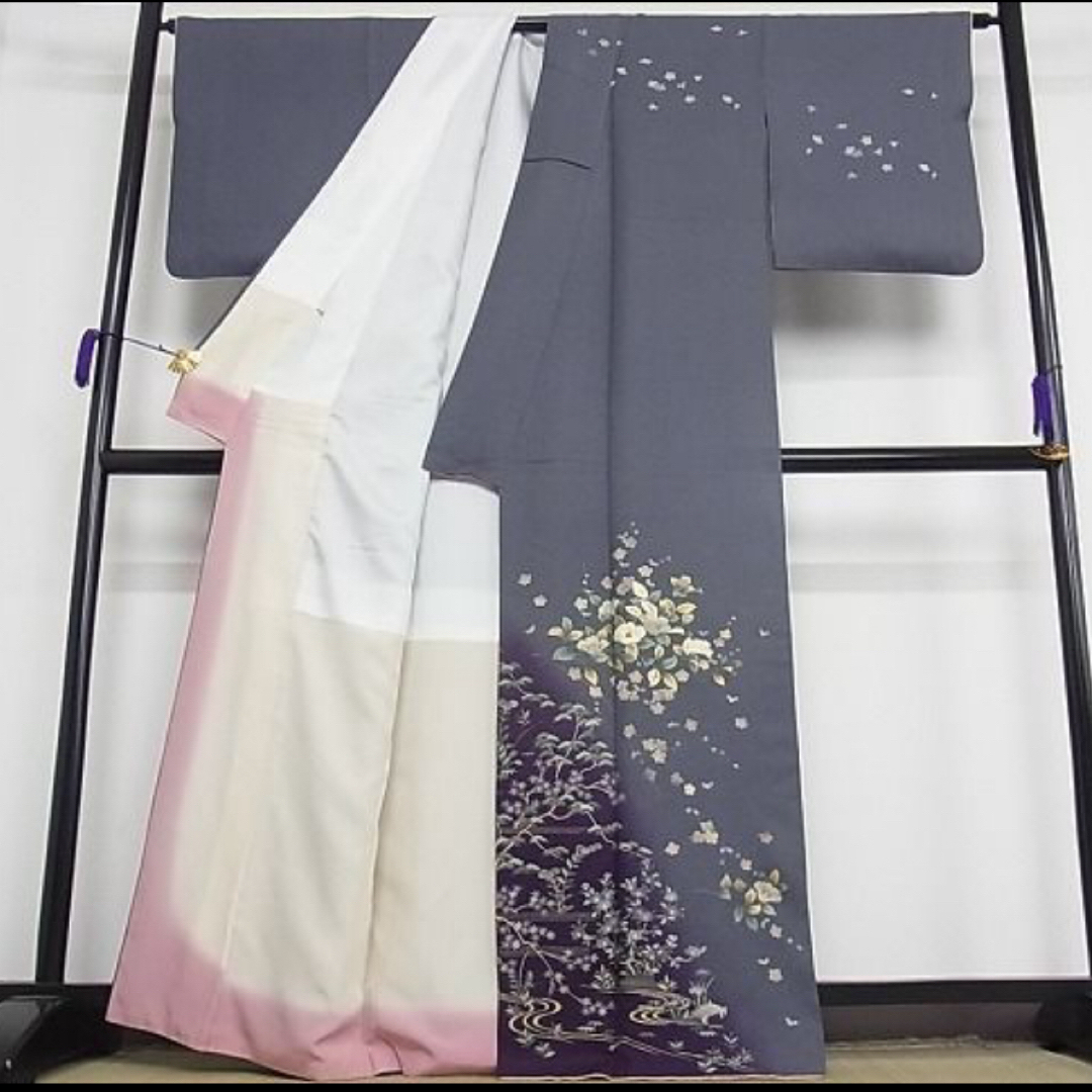 三越(ミツコシ)の正絹　袋帯セット訪問着　着物　トールサイズ　卒入学式 レディースの水着/浴衣(着物)の商品写真