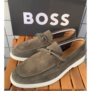 ボス(BOSS)の新品 BOSS ボス スエード スリッポン ローファー 28㎝ 送料無料 箱入り(スリッポン/モカシン)