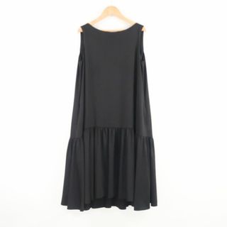 フォクシー(FOXEY)の美品 FOXEY NEW YORK フォクシー Palm Beach Dress With Ribbon 42071 ノースリーブワンピース 40 ポリエステル100％ ドレス ひざ丈 レディース AY5161W1 (ミニワンピース)