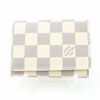 ルイヴィトン(LOUIS VUITTON)の美品 LOUIS VUITTON ルイヴィトン ダミエアズール アンヴェロップ カルト ドゥ ヴィジット (N61746) カードケース 名刺入れ AY5019C (財布)