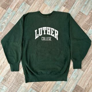 チャンピオン(Champion)の90s チャンピオン リバースウィーブ LUTHER カレッジプリント 刺繍タグ(スウェット)