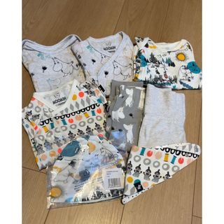 ムーミン(MOOMIN)の新生児 ベビー服　8点セット(ロンパース)