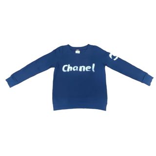 シャネル(CHANEL)の[USED/中古]CHANEL シャネル スウェット トレーナー 2013Xmas ロゴ ネイビー M C63121K06167 巾着付き ネイビー コットン M 中古 tdc-000093-4c(トレーナー/スウェット)