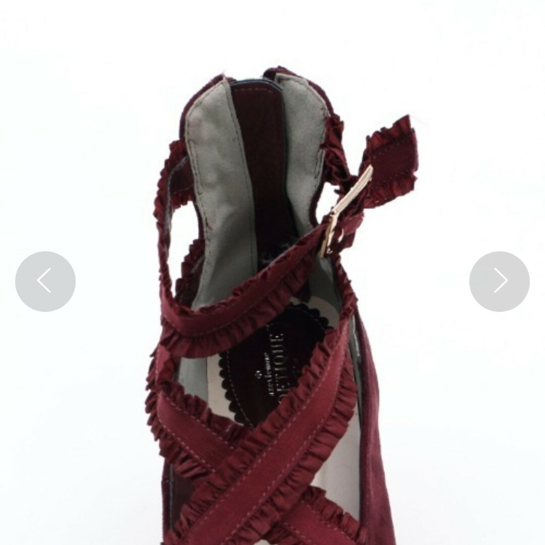 axes femme POETIQUE(アクシーズファムポエティック)の新品 axes femme バレリーナシューズ ワイン Lサイズ 24.5cm レディースの靴/シューズ(その他)の商品写真