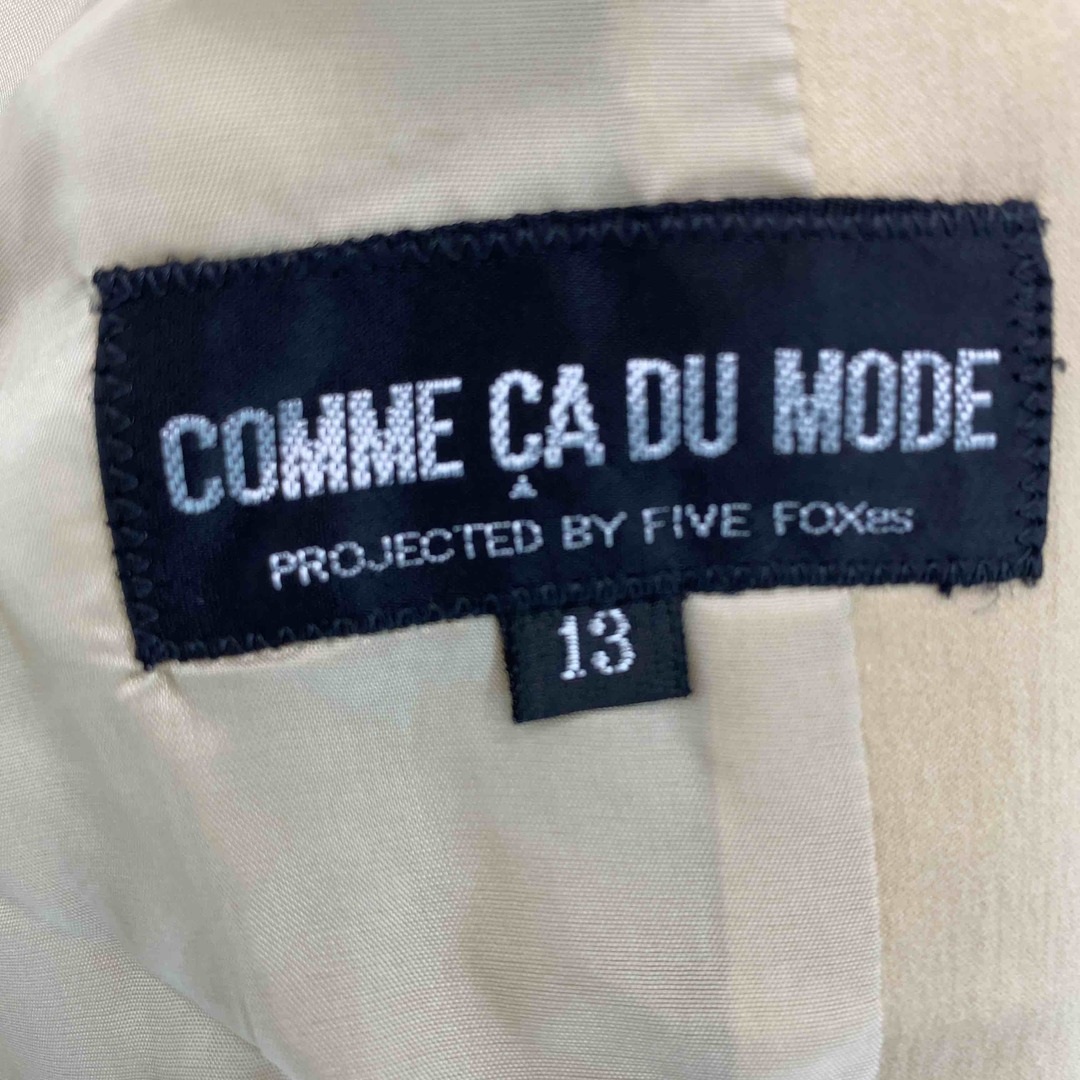 COMME CA DU MODE(コムサデモード)のCOMME CA DU MODE コムサデモード レディース  ノーカラー レディースのジャケット/アウター(テーラードジャケット)の商品写真