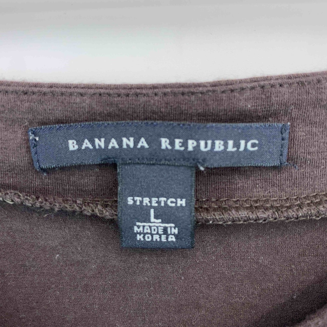 Banana Republic(バナナリパブリック)のBANANA REPABLIC レディース バナナリパブリック Tシャツ　カットソー　オフショルダー　半袖　ブラウン レディースのトップス(カットソー(半袖/袖なし))の商品写真