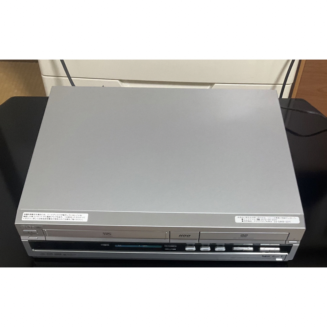 SONY(ソニー)のSONYソニースゴ録★VHSビデオ★DVDレコーダー★HDD★RDR-VH85 スマホ/家電/カメラのテレビ/映像機器(DVDレコーダー)の商品写真