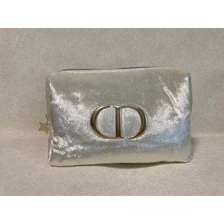 ディオール(Dior)の【Dior】ノベルティポーチ  ホワイトフルーレセント 【新品未使用】(ポーチ)