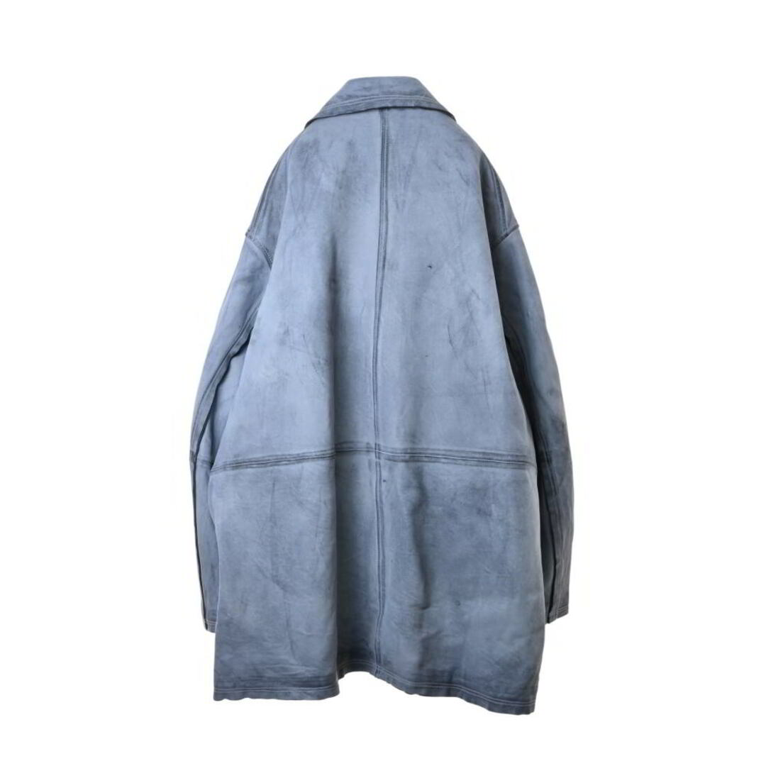 YOKE カットオフ レザー コート メンズのジャケット/アウター(ステンカラーコート)の商品写真