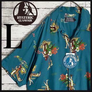 HYSTERIC GLAMOUR - ヒステリックグラマー ワッペン シャツ オープン