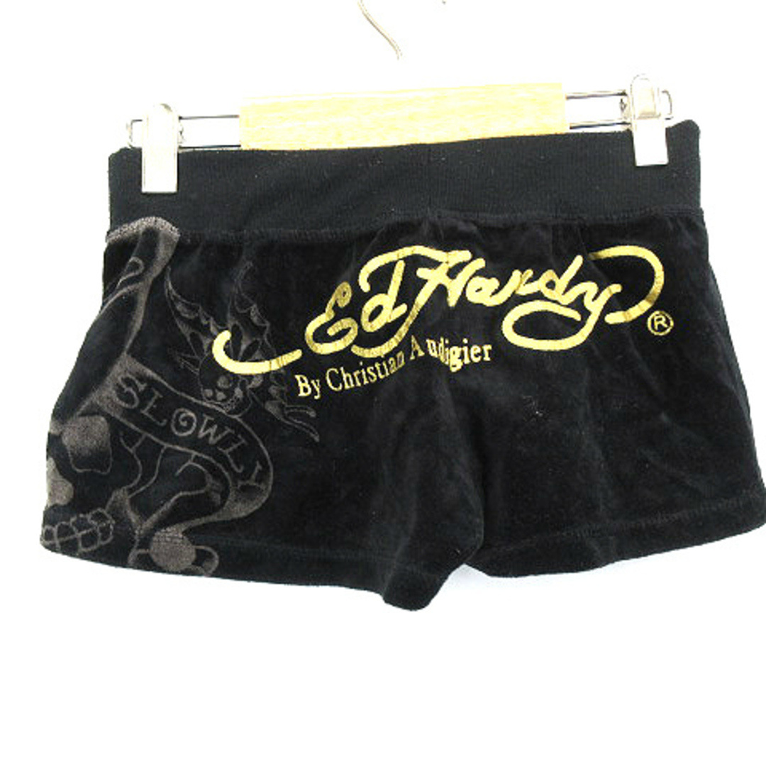 Ed Hardy - エドハーディー 半袖 ベロア ジャケット ショート Ed Hardy - エドハーディー 半袖 ベロア ジャケット ショート
