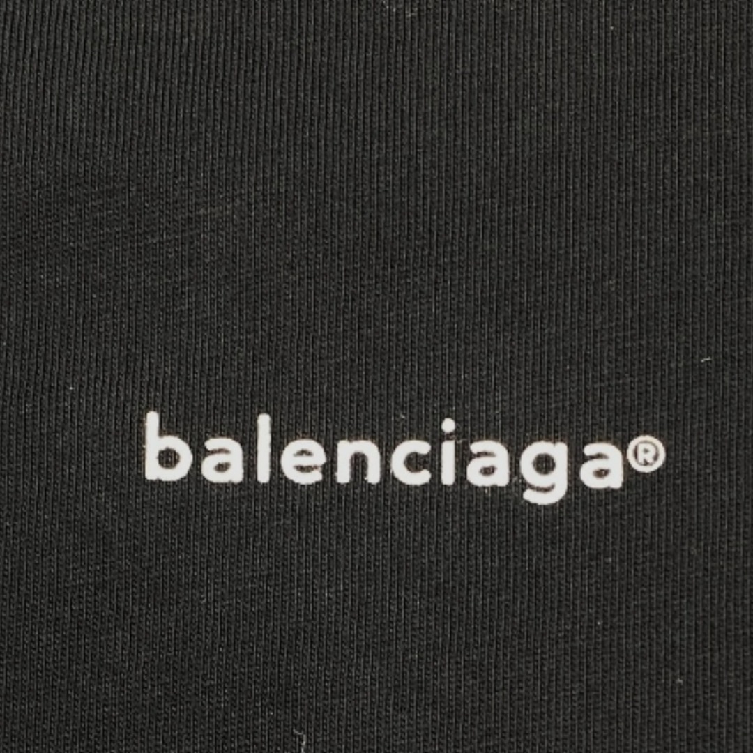 Balenciaga(バレンシアガ)の[USED/中古]BALENCIAGA バレンシアガ 半袖Ｔシャツ Tシャツ ロゴ ブラック L 556150 TYK28 ブラック コットン 中古 tdc-000454-4c レディースのトップス(Tシャツ(半袖/袖なし))の商品写真