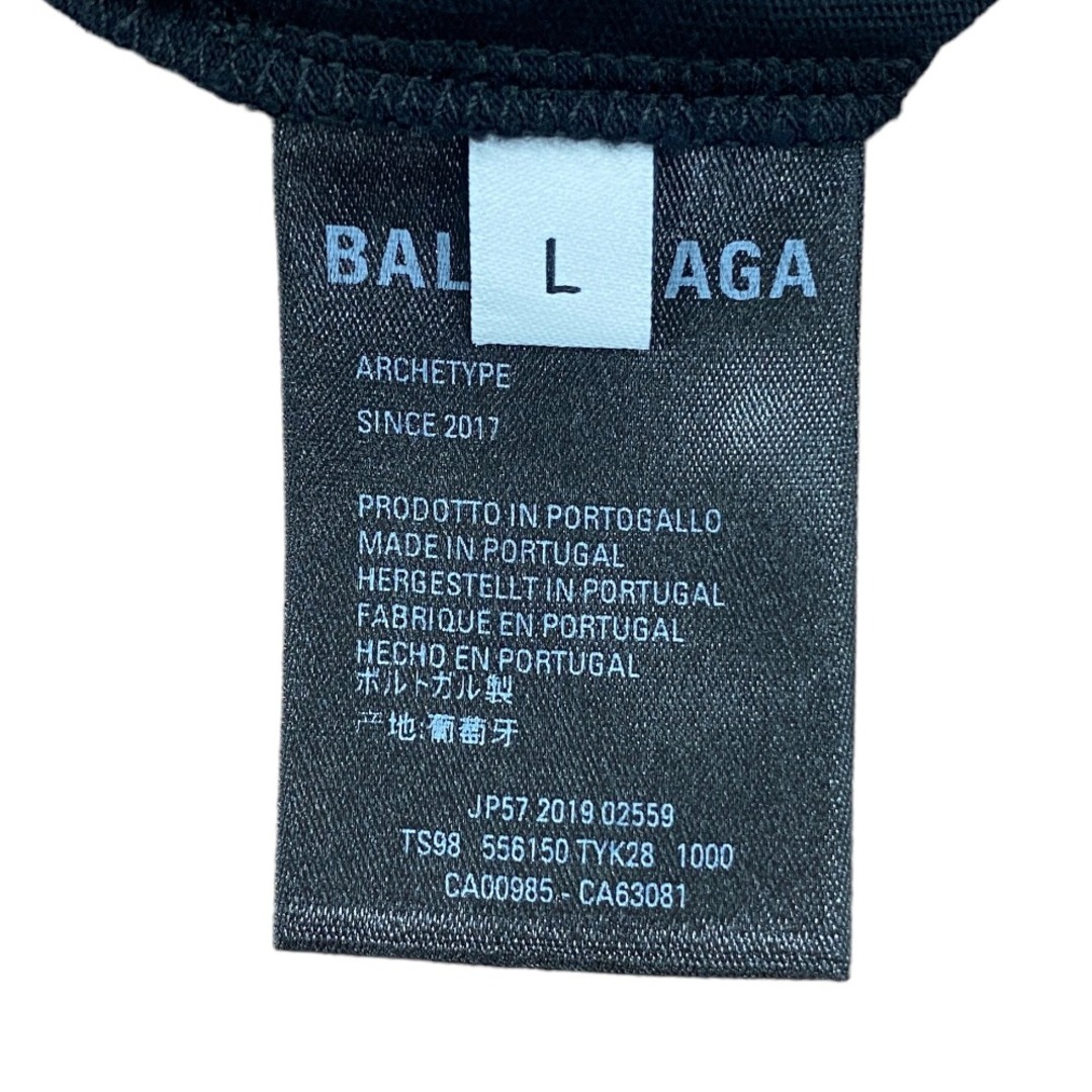 Balenciaga(バレンシアガ)の[USED/中古]BALENCIAGA バレンシアガ 半袖Ｔシャツ Tシャツ ロゴ ブラック L 556150 TYK28 ブラック コットン 中古 tdc-000454-4c レディースのトップス(Tシャツ(半袖/袖なし))の商品写真