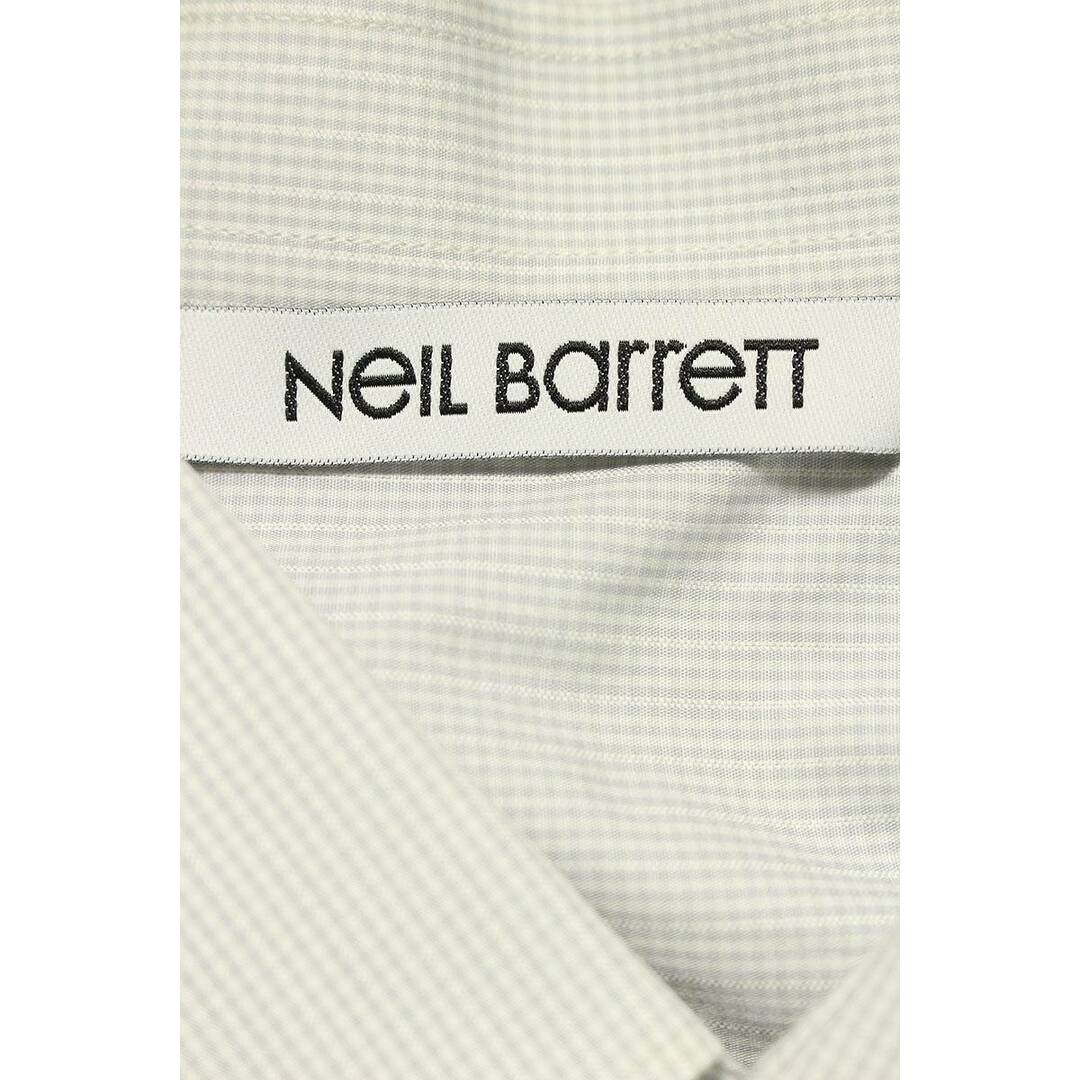 NEIL BARRETT(ニールバレット)のニールバレット チェック柄スリムフィット長袖シャツ メンズ 42 メンズのトップス(シャツ)の商品写真