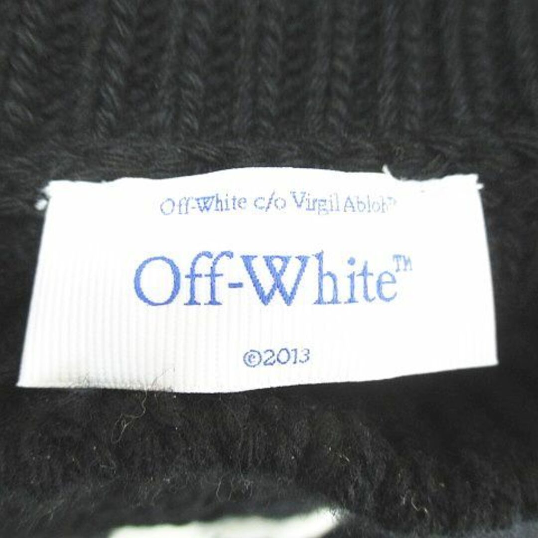 OFF-WHITE(オフホワイト)のオフホワイト OWHF044F23KNI002 セーター 長袖 ニット 36 黒 レディースのトップス(ニット/セーター)の商品写真