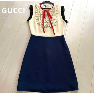 グッチ(Gucci)の【美品】GUCCI ワンピース(ミニワンピース)