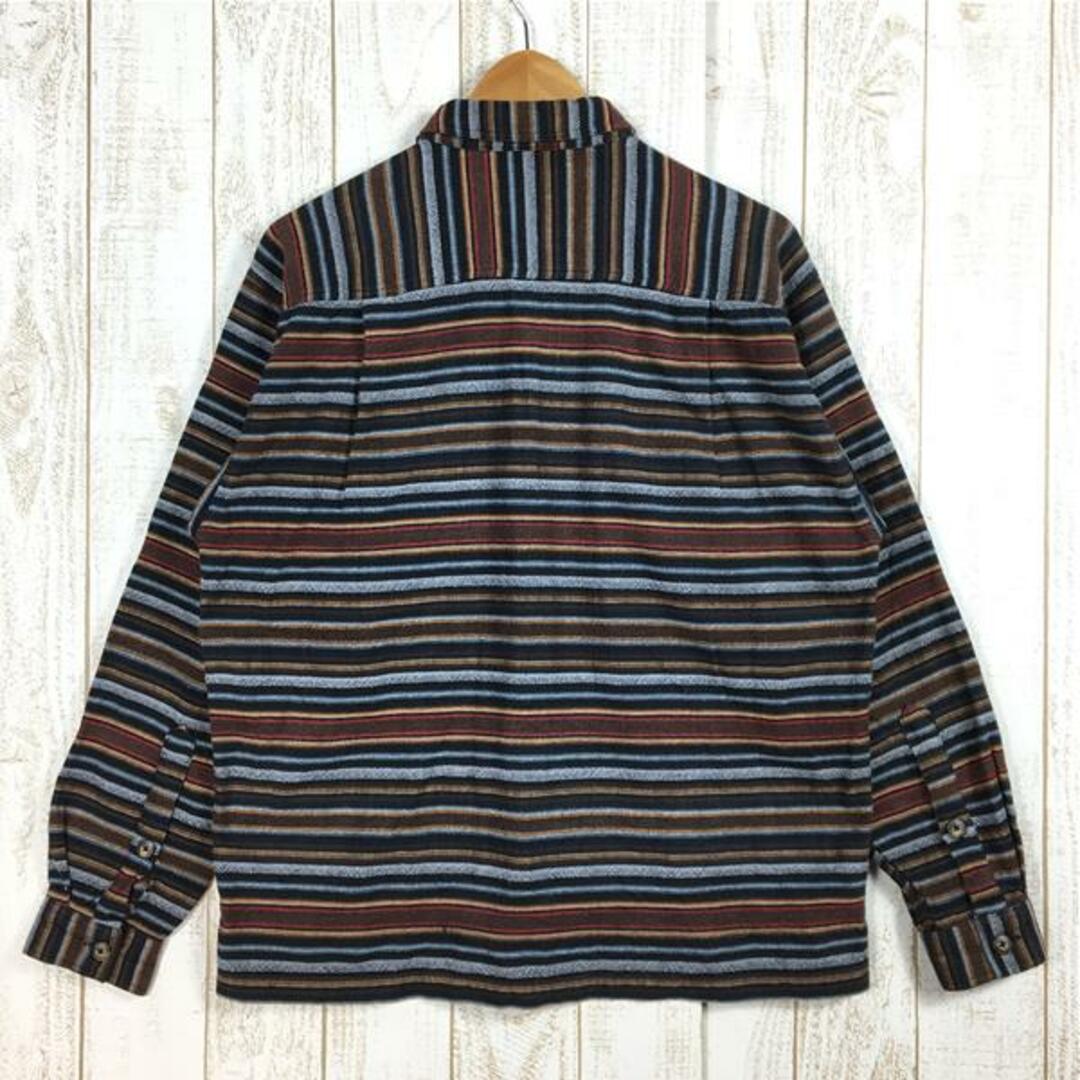 patagonia(パタゴニア)のMENs S  パタゴニア 1999 ヘビー フランネル シャツ HEAVY FLANNEL SHIRT ストラタ ネルシャツ 入手困難 PATAGONIA 53864 Strata: Balck ブラウン系 メンズのメンズ その他(その他)の商品写真