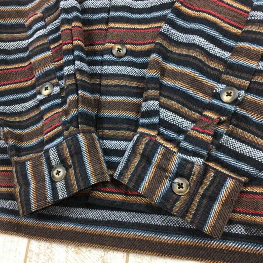 patagonia(パタゴニア)のMENs S  パタゴニア 1999 ヘビー フランネル シャツ HEAVY FLANNEL SHIRT ストラタ ネルシャツ 入手困難 PATAGONIA 53864 Strata: Balck ブラウン系 メンズのメンズ その他(その他)の商品写真