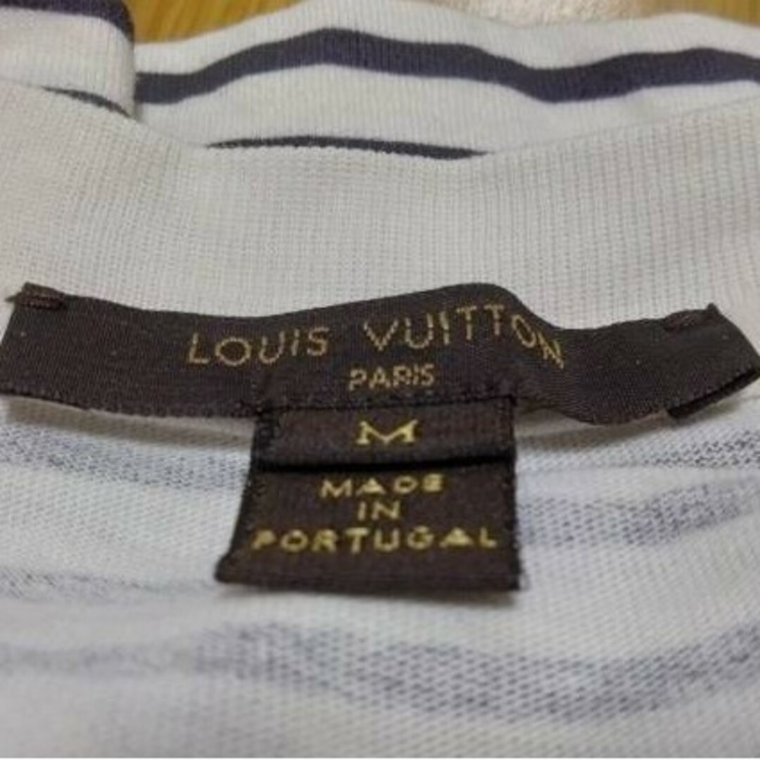 LOUIS VUITTON(ルイヴィトン)のルイヴィトン 半袖Tシャツ メンズ Mサイズ 白 紺 オシャレ メンズのトップス(Tシャツ/カットソー(半袖/袖なし))の商品写真