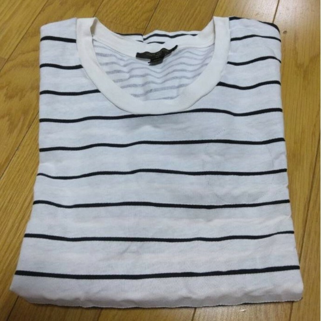 LOUIS VUITTON(ルイヴィトン)のルイヴィトン 半袖Tシャツ メンズ Mサイズ 白 紺 オシャレ メンズのトップス(Tシャツ/カットソー(半袖/袖なし))の商品写真