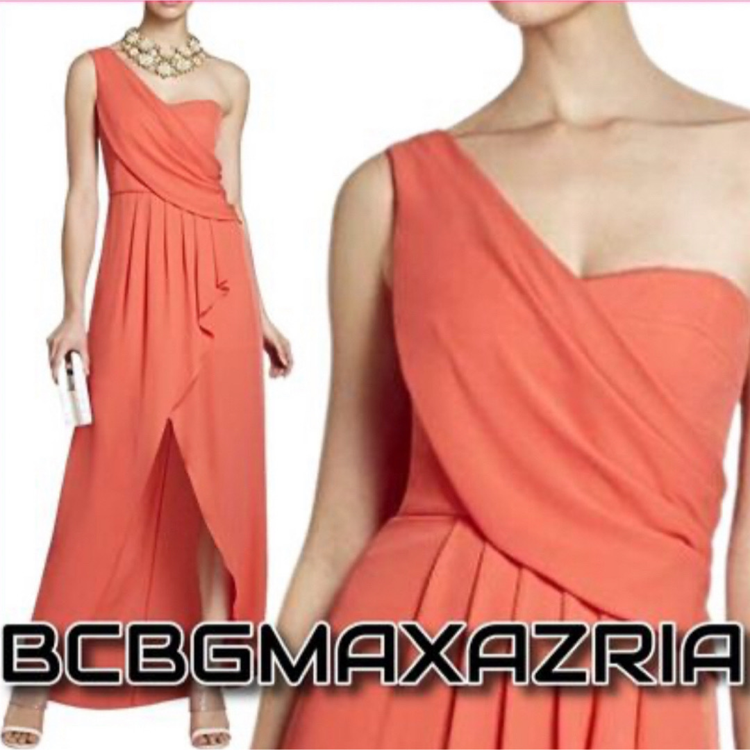 BCBGMAXAZRIA(ビーシービージーマックスアズリア)のワンショルダー　ロングドレス レディースのフォーマル/ドレス(ロングドレス)の商品写真