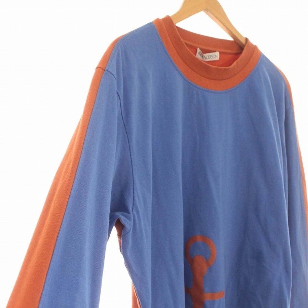 J.W.ANDERSON(ジェイダブリューアンダーソン)のJWアンダーソン JW.ANDERSON ロンT バイカラー M 青 オレンジ メンズのトップス(Tシャツ/カットソー(七分/長袖))の商品写真