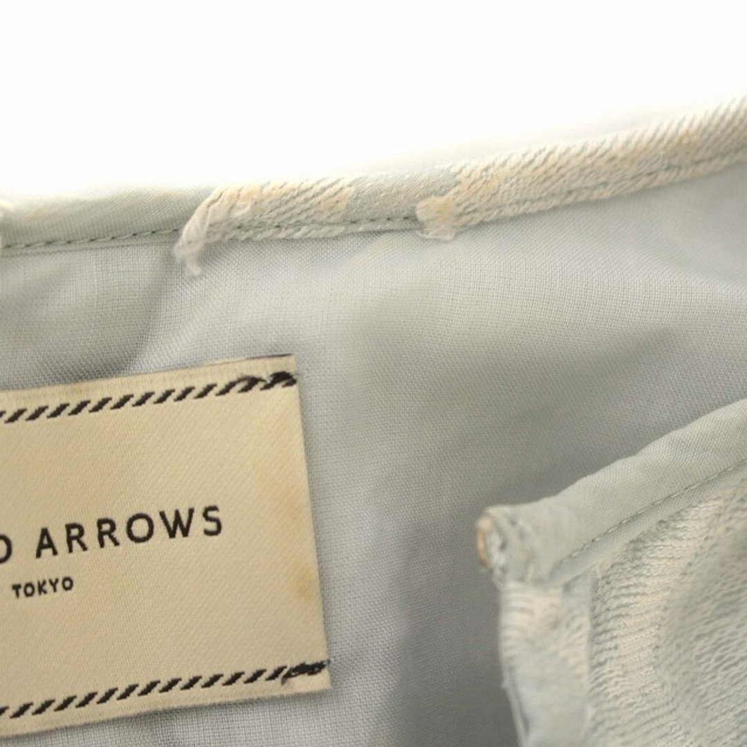 UNITED ARROWS(ユナイテッドアローズ)のユナイテッドアローズ セットアップ ブラウス フレンチスリーブ スカート 水色 レディースのトップス(シャツ/ブラウス(半袖/袖なし))の商品写真