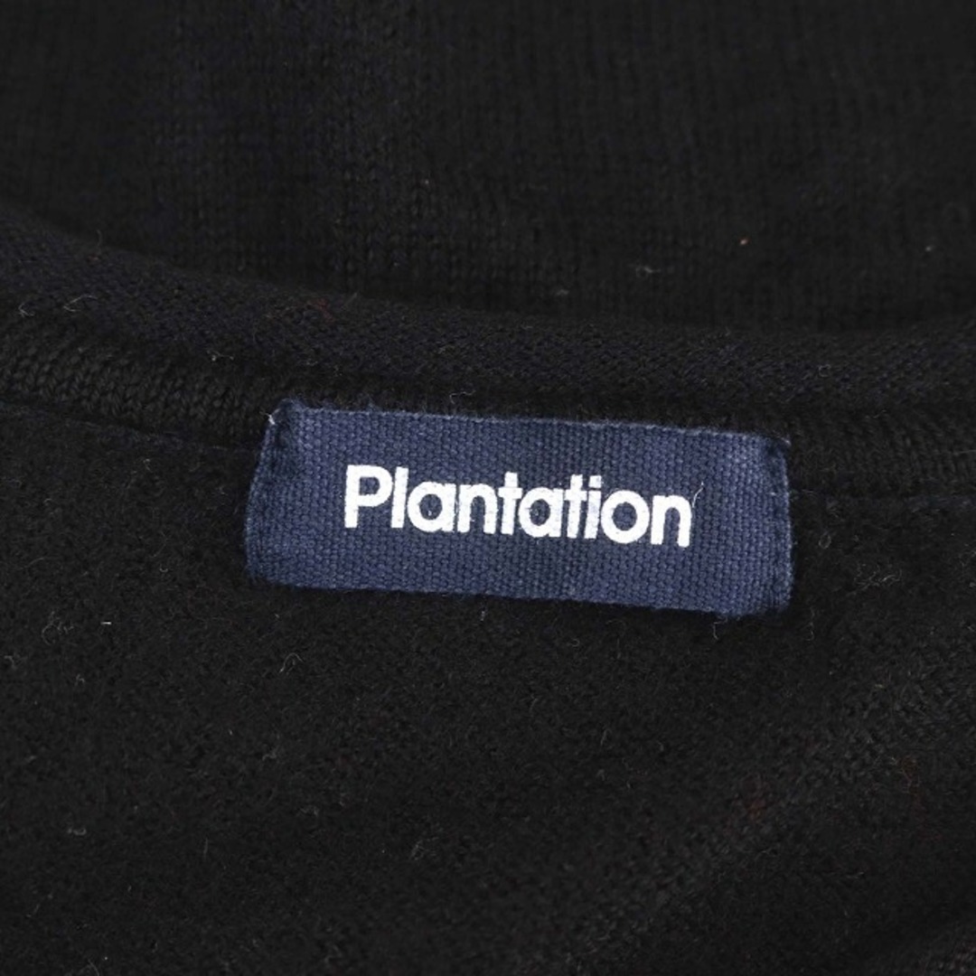 Plantation(プランテーション)のプランテーション ウールニット セーター 長袖 M 黒 ブラック レディースのトップス(ニット/セーター)の商品写真