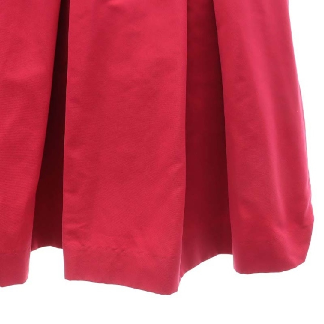 ANAYI(アナイ)のアナイ プリーツスカート ロング丈 ミモレ丈 バックファスナー 34 XS 赤 レディースのスカート(ロングスカート)の商品写真