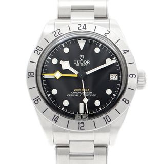 チュードル(Tudor)の内部点検済 TUDOR チュードル チューダー ブラックベイ プロ GMT M79470-0001 デイト 黒 ブラック SS ステンレス メンズ 自動巻き 【6ヶ月保証】【腕時計】【中古】(腕時計(アナログ))