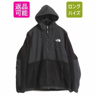 ザノースフェイス(THE NORTH FACE)のノースフェイス フード付き デナリ ジャケット レディース L The North Face Denali フリース パーカー フルジップ アウトドア ブルゾン 黒(ブルゾン)