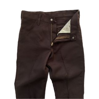 ラングラー(Wrangler)の80s アメリカ製 ラングラースタプレ 28×32 茶 フレアパンツ Talon(スラックス)