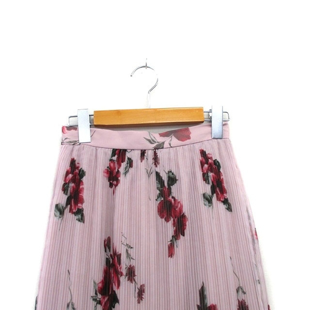 SNIDEL(スナイデル)のスナイデル snidel プリーツ スカート ロング 花柄 F ピンク /KT3 レディースのスカート(ロングスカート)の商品写真